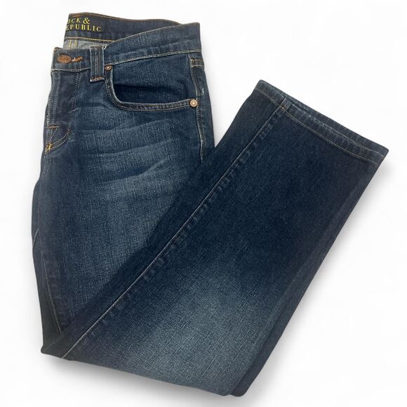 Rock & Republic Henlee Low Rise Bootcut Jeans Dark Wash Size 30 - Picture 6 of 8